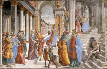 神殿での聖母提示 ルネサンス フィレンツェ ドメニコ・ギルランダイオ Oil Paintings